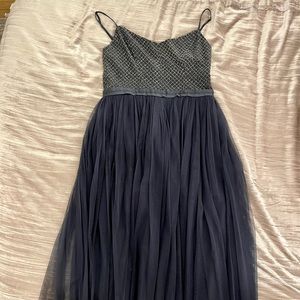 Navy Blue Sequin Dress